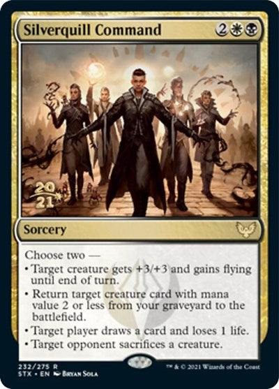 Silverquill Command [Strixhaven: School of Mages Prerelease Promos] | Good Games Modbury