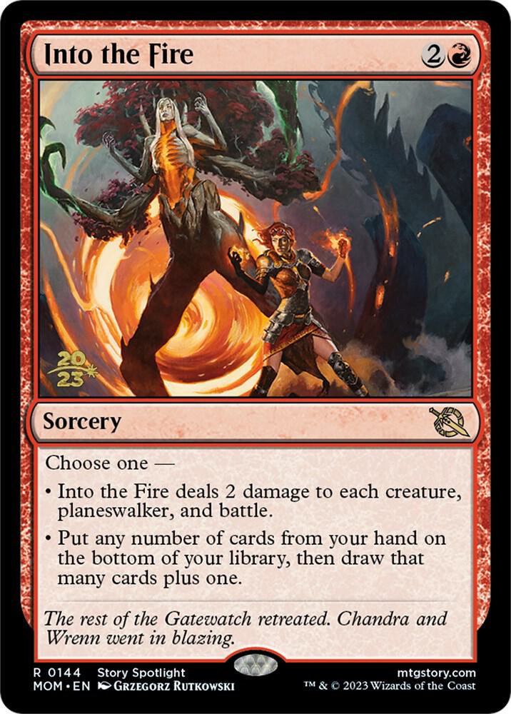Into the Fire 144s/162 (Prerelease Cards)  - Foil | Good Games Modbury