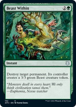 Beast Within 152/62 (Commander: Adventures in the Forgotten Realms)  | Good Games Modbury