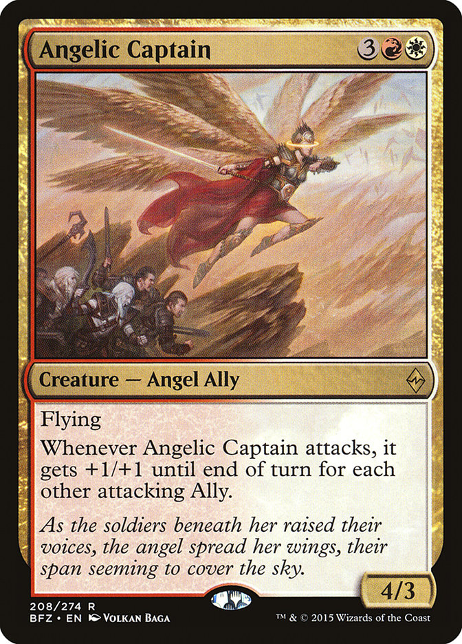 Angelic Captain 208/274 (Battle for Zendikar)  | Good Games Modbury