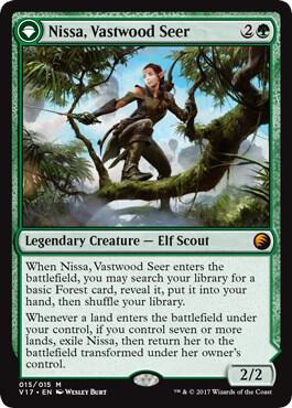 Nissa, Vastwood Seer // Nissa, Sage Animist 15 (From the Vault: Transform)  - Foil | Good Games Modbury