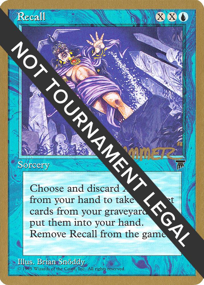 Recall 1996 Shawn Hammer Regnier LEG shr24/308 (World Championship Decks)  | Good Games Modbury