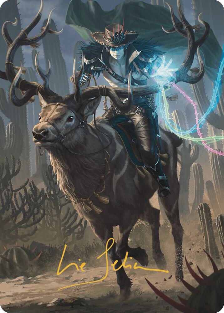 Oko the Ringleader Art Card 54 54 Gold Stamped Signature 54 (Art Series: Outlaws of Thunder Junction)  | Good Games Modbury