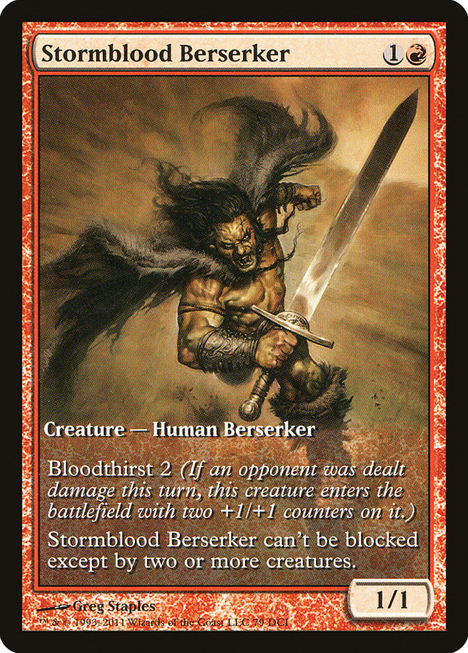 Stormblood Berserker (Extended Art) [Magic 2012 Promos] | Good Games Modbury