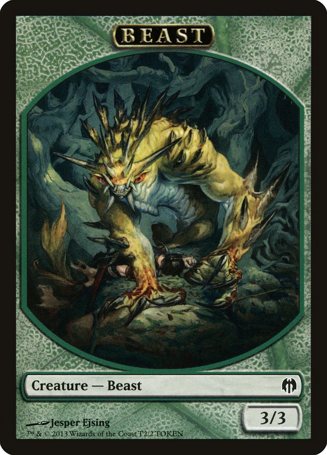 Beast Token [Duel Decks: Heroes vs. Monsters Tokens] | Good Games Modbury