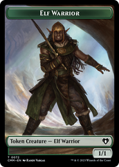 Elf Warrior // Cleric Double-Sided Token [Commander Masters Tokens] | Good Games Modbury