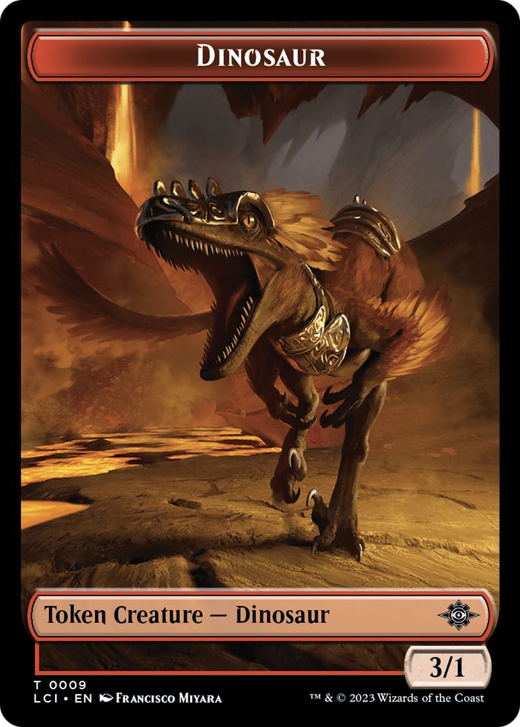 Vampire // Dinosaur (0009) Double-Sided Token [The Lost Caverns of Ixalan Tokens] | Good Games Modbury