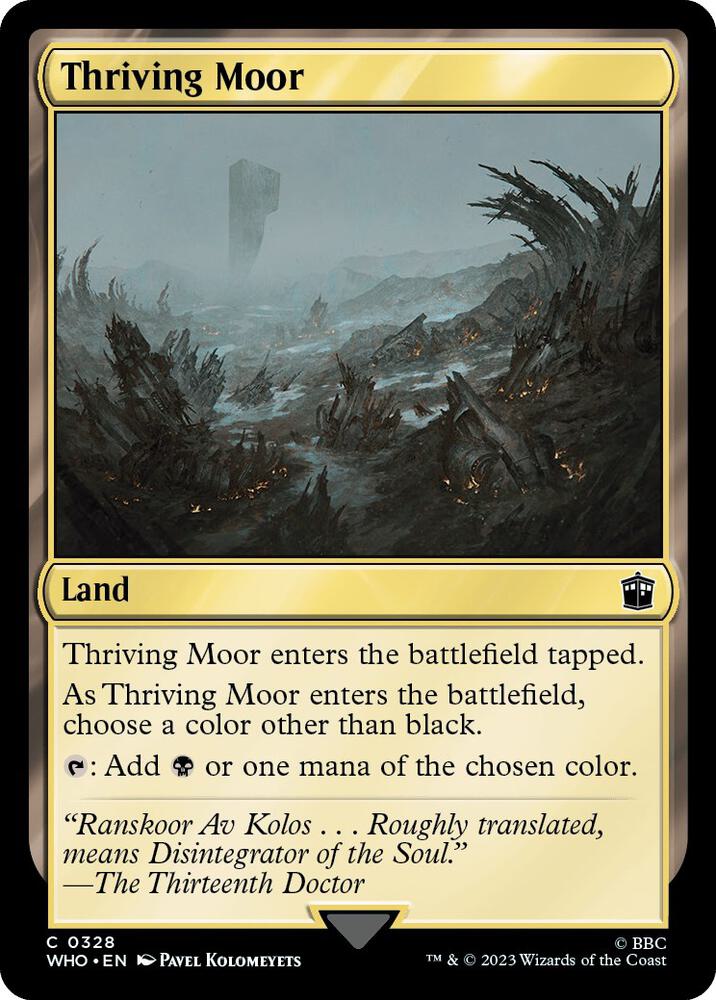 Thriving Moor 328/331 (Universes Beyond: Doctor Who)  - Foil | Good Games Modbury