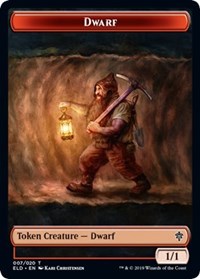 Dwarf // Food (17) Double-Sided Token [Throne of Eldraine Tokens] | Good Games Modbury