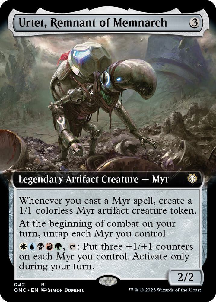 Urtet, Remnant of Memnarch 42 (Commander: Phyrexia: All Will Be One)  - Extended Art Foil | Good Games Modbury