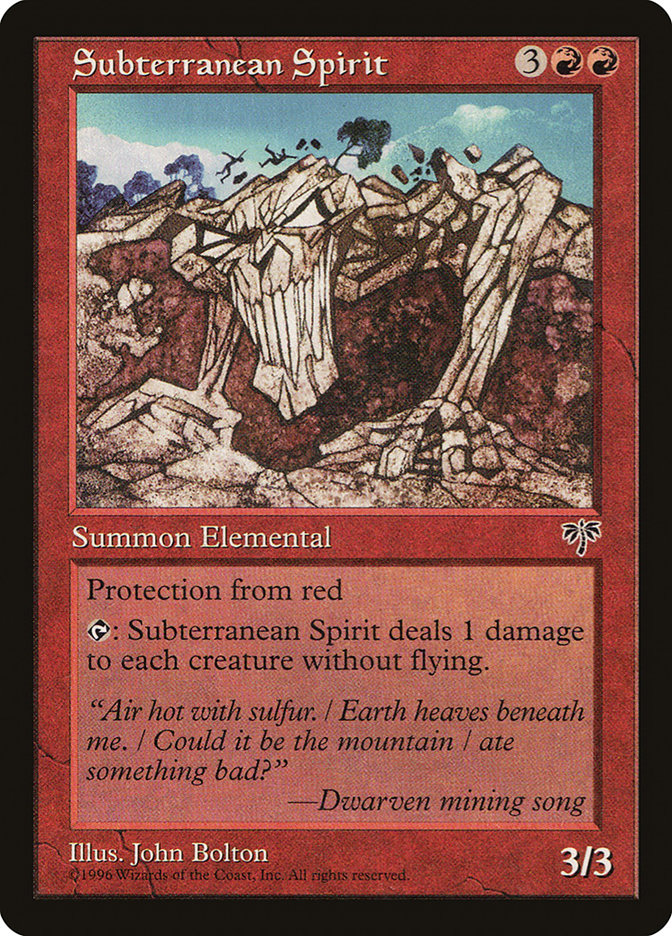 Subterranean Spirit 195/350 (Mirage)  | Good Games Modbury