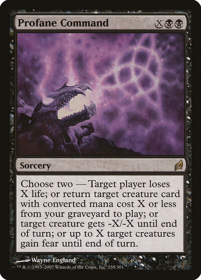 Profane Command [Lorwyn] | Good Games Modbury