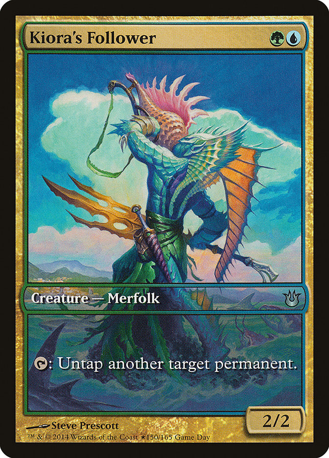 Kiora's Follower (Game Day) [Born of the Gods Promos] | Good Games Modbury
