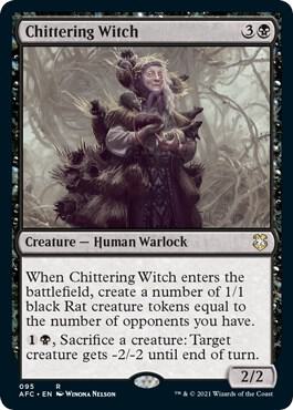 Chittering Witch 95/62 (Commander: Adventures in the Forgotten Realms)  | Good Games Modbury