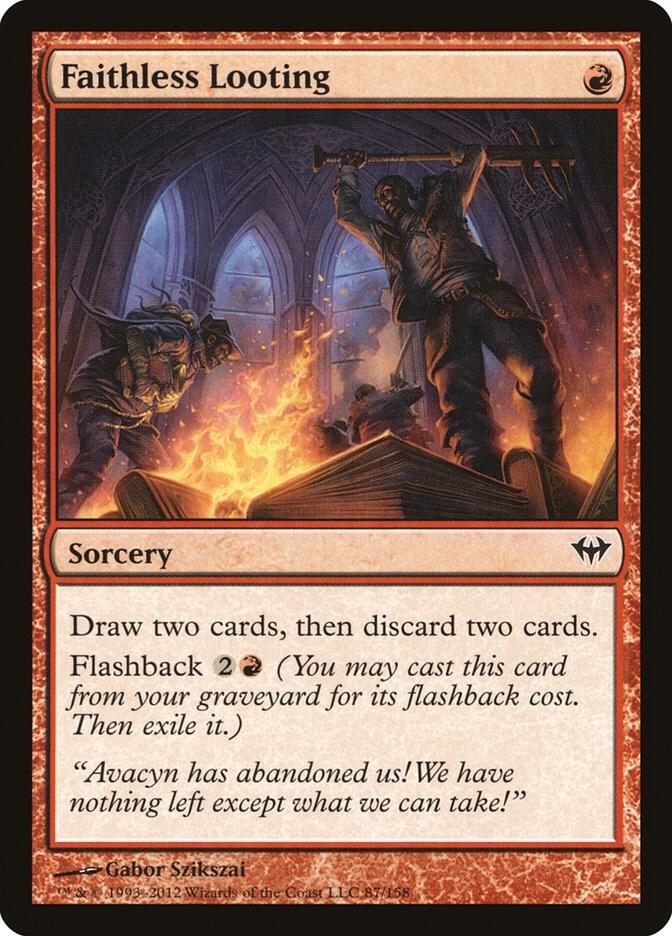 Faithless Looting 87/158 (Dark Ascension)  - Foil | Good Games Modbury