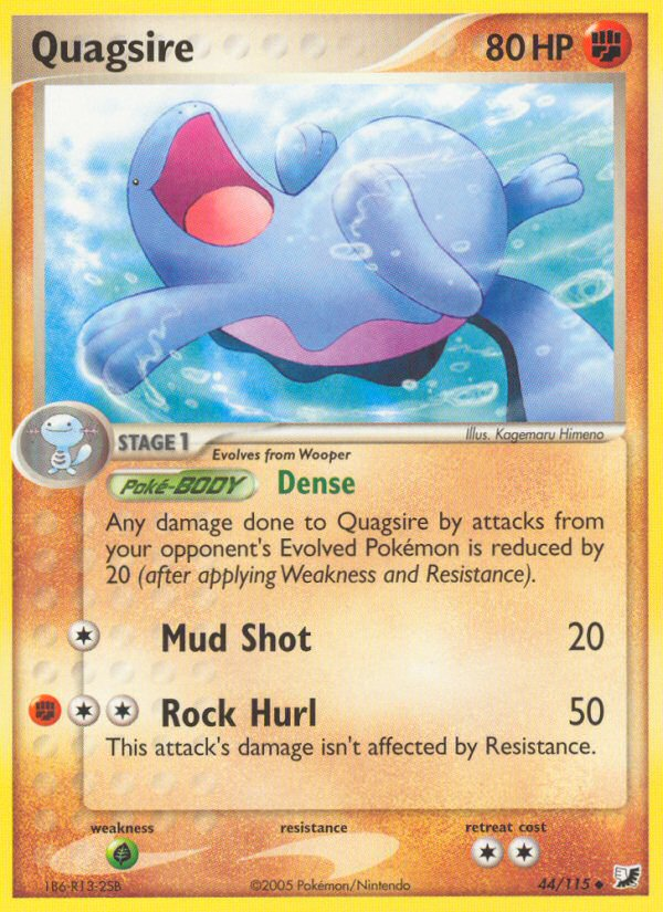 Quagsire (44/115) [EX: Unseen Forces] | Good Games Modbury