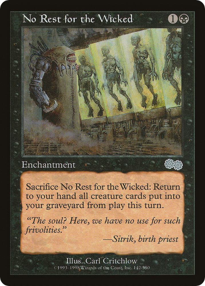 No Rest for the Wicked 142 (Urza's Saga)  | Good Games Modbury