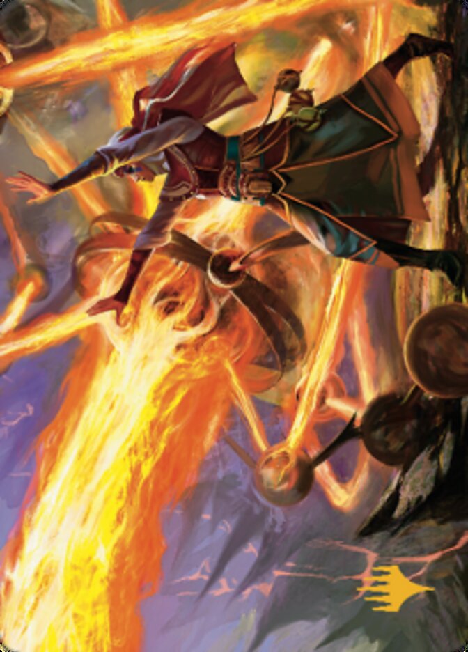 Ghitu Amplifier Art Card (Gold-Stamped Signature) [Dominaria United Art Series] | Good Games Modbury