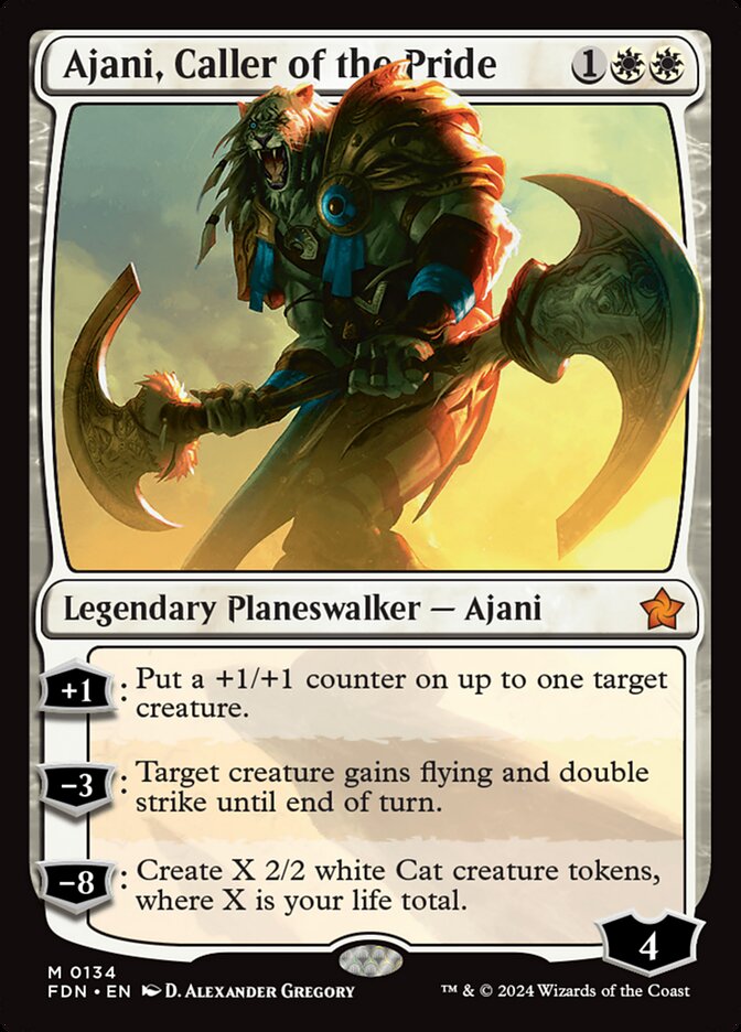 Ajani, Caller of the Pride 134 (Foundations)  | Good Games Modbury
