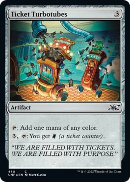 Ticket Turbotubes Galaxy Foil 480/244 (Unfinity)  - Foil | Good Games Modbury