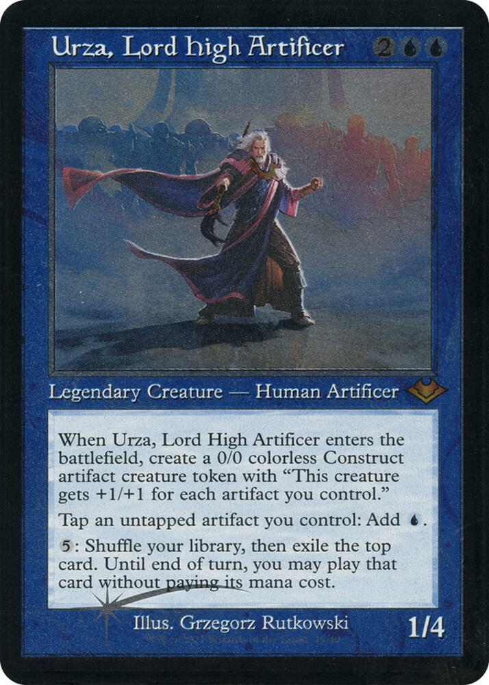 Urza, Lord High Artificer 11 (Modern Horizons)  - Retro Etched Foil | Good Games Modbury