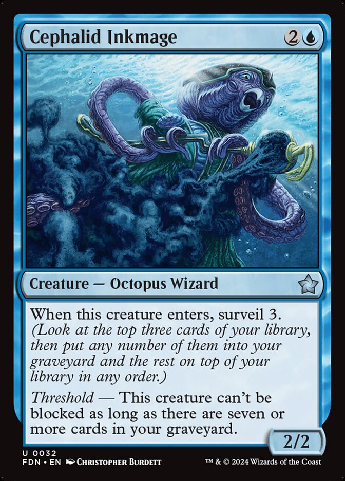 Cephalid Inkmage 32/291 (Foundations)  - Foil | Good Games Modbury