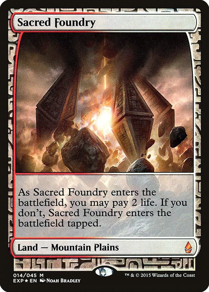 Sacred Foundry 14/45 (Zendikar Expeditions)  - Foil | Good Games Modbury