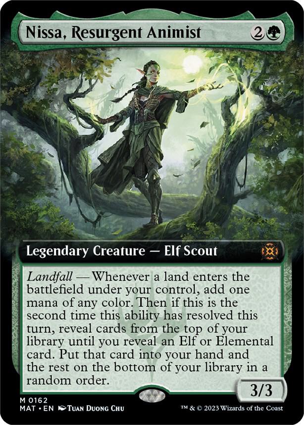 Nissa, Resurgent Animist 162 (March of the Machine: The Aftermath)  - Extended Art Foil | Good Games Modbury
