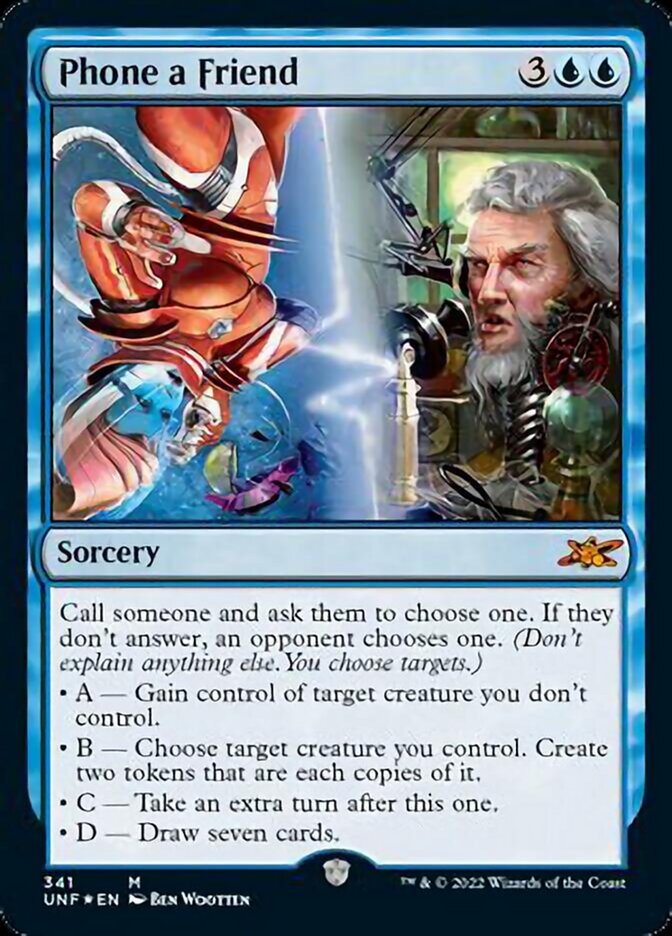 Phone a Friend (Galaxy Foil) [Unfinity] | Good Games Modbury