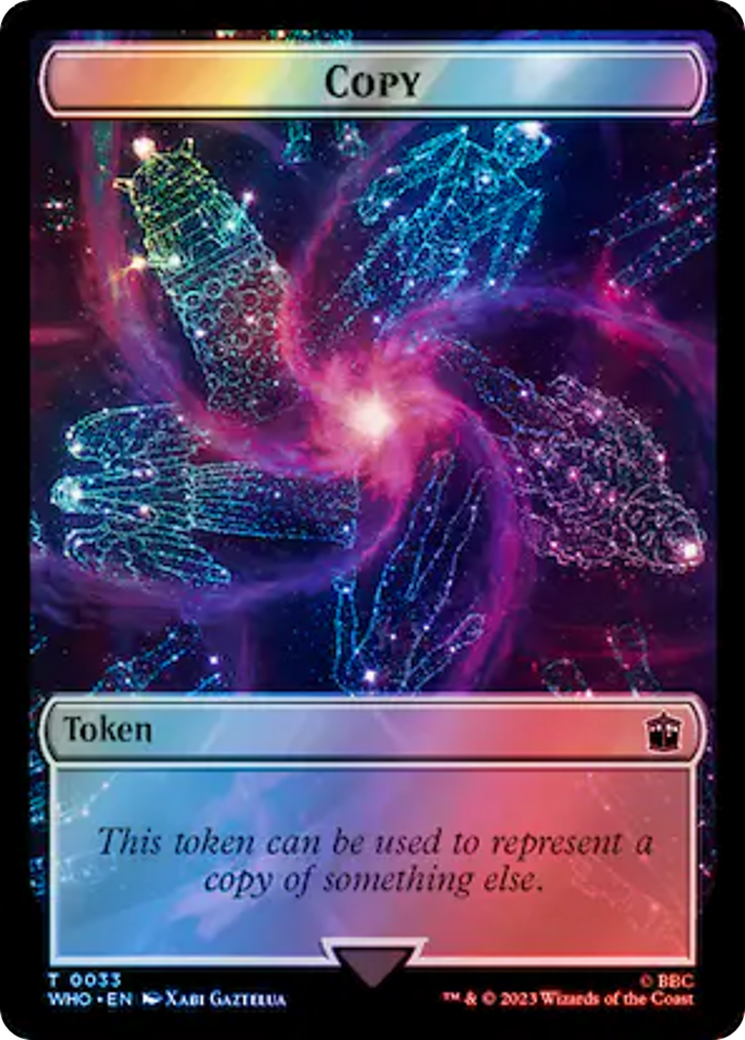 Copy // Mutant Double-Sided Token (Surge Foil) [Doctor Who Tokens] | Good Games Modbury