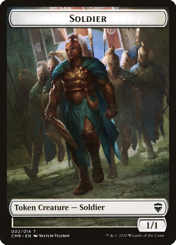 Soldier // The Monarch Double-Sided Token [Commander Legends Tokens] | Good Games Modbury