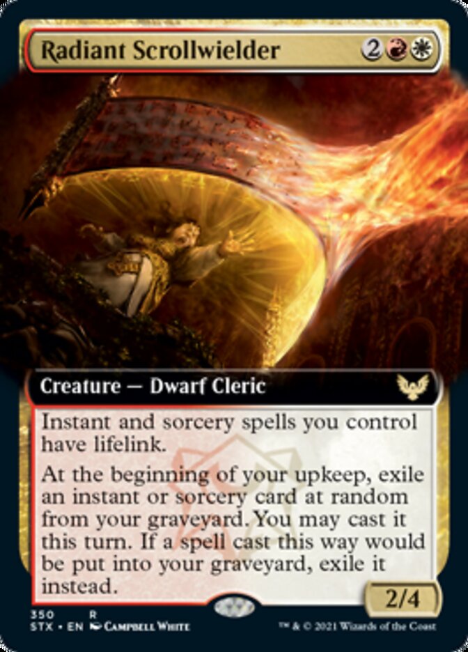 Radiant Scrollwielder (Extended Art) [Strixhaven: School of Mages] | Good Games Modbury