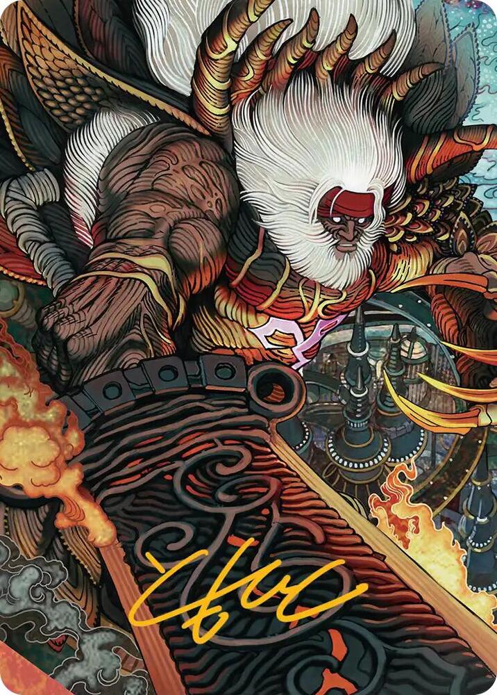 Braskas Final Aeon Art Card Gold Stamped Signature 39 (Art Series: FINAL FANTASY)  | Good Games Modbury