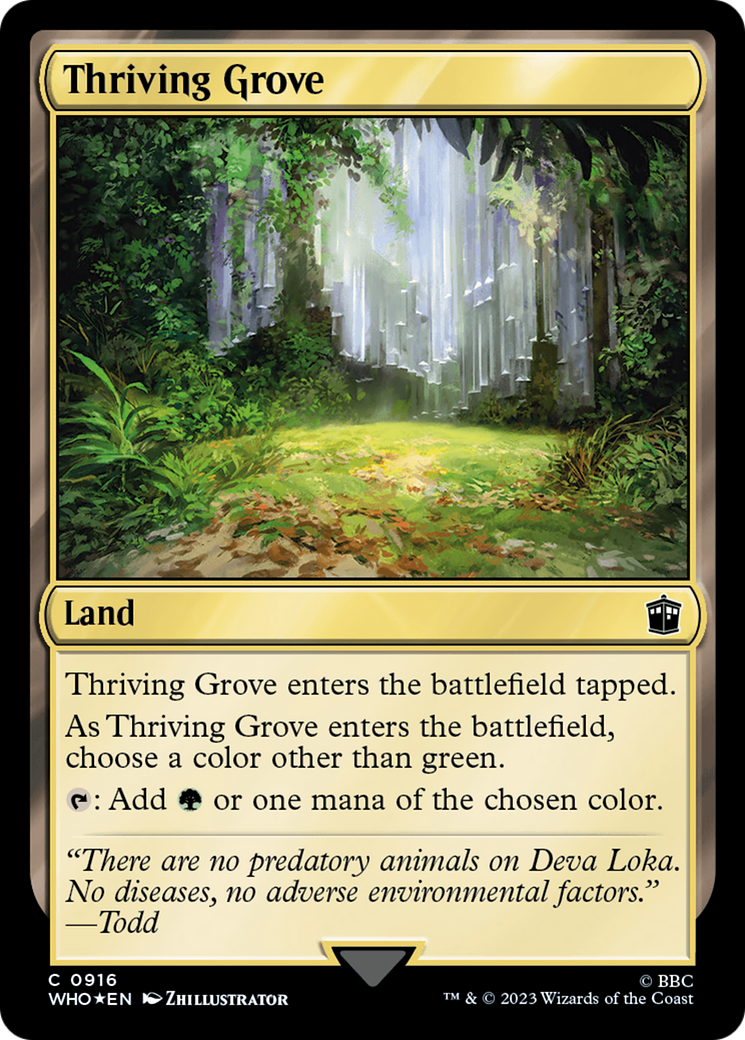 Thriving Grove (Surge Foil) [Doctor Who] | Good Games Modbury