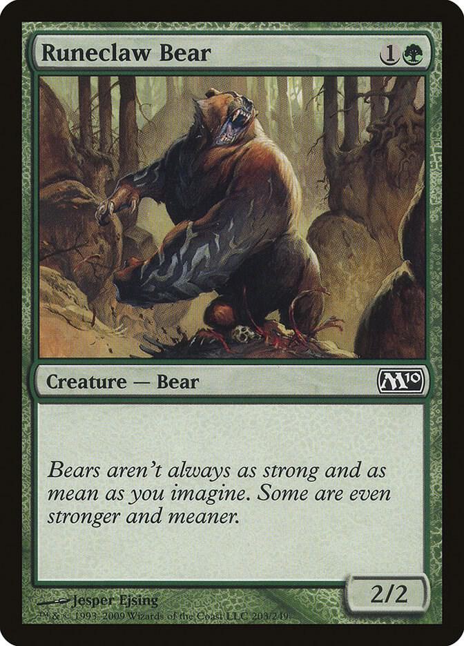 Runeclaw Bear 203/249 (Magic 2010 (M10))  | Good Games Modbury