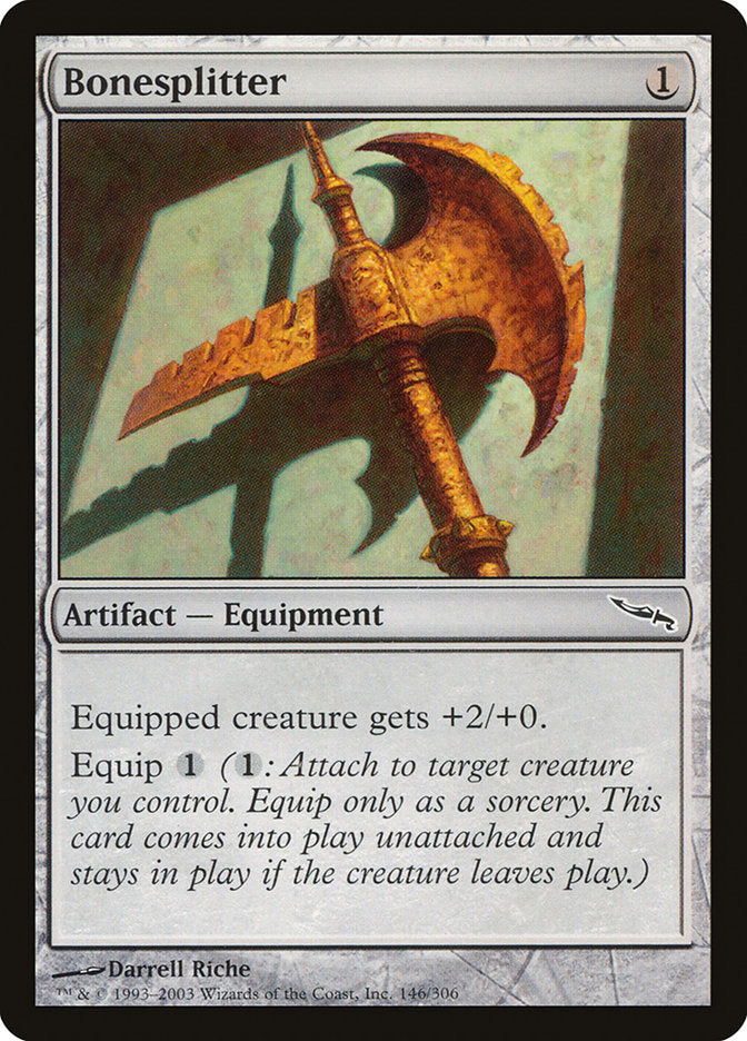 Bonesplitter [Mirrodin] | Good Games Modbury