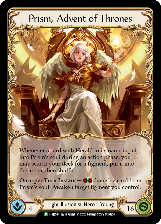 Prism, Advent of Thrones [HER084] (Promo)  Cold Foil | Good Games Modbury