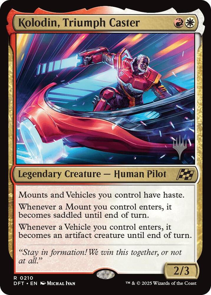 Kolodin Triumph Caster 210 (Promo Pack: Aetherdrift)  - Foil | Good Games Modbury