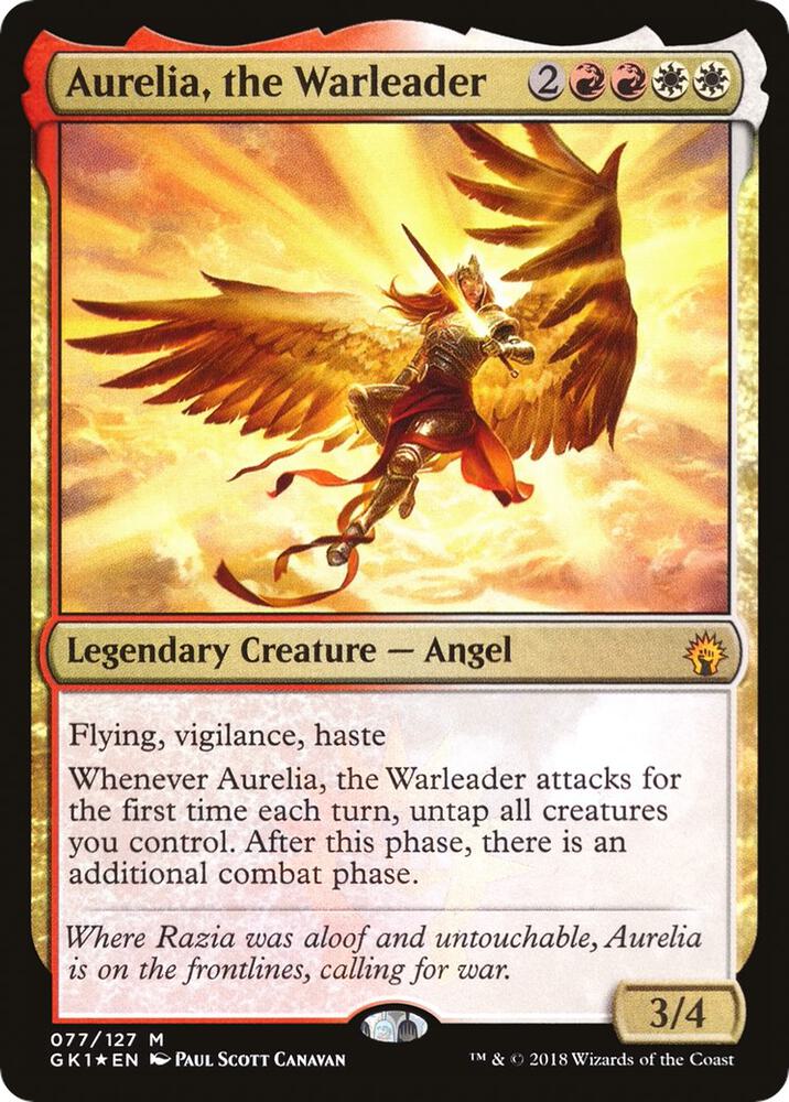 Aurelia, the Warleader 77/127 (Guilds of Ravnica: Guild Kits)  - Foil | Good Games Modbury