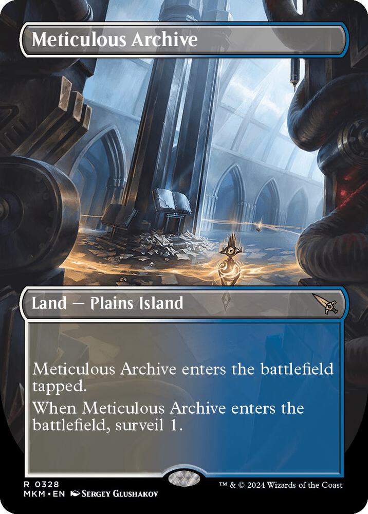 Meticulous Archive 328/286 (Murders at Karlov Manor)  - Borderless Foil | Good Games Modbury