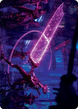 Enormous Energy Blade Art Card 16 (Art Series: Kamigawa: Neon Dynasty)  | Good Games Modbury