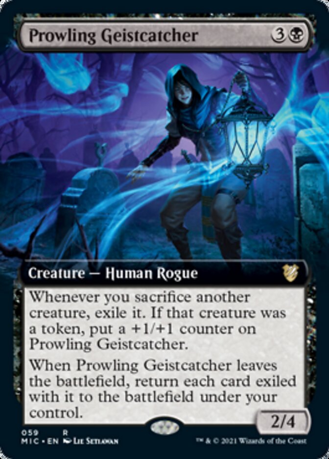 Prowling Geistcatcher (Extended Art) [Innistrad: Midnight Hunt Commander] | Good Games Modbury