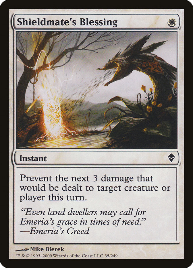 Shieldmate's Blessing 35/249 (Zendikar)  | Good Games Modbury