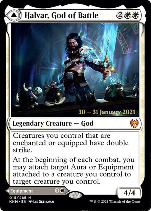 Halvar God of Battle 15s/1 (Prerelease Cards)  - Foil | Good Games Modbury