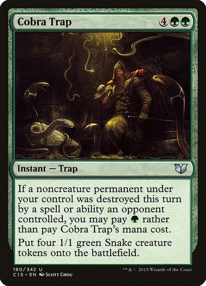 Cobra Trap 180/342 (Commander 2015)  | Good Games Modbury