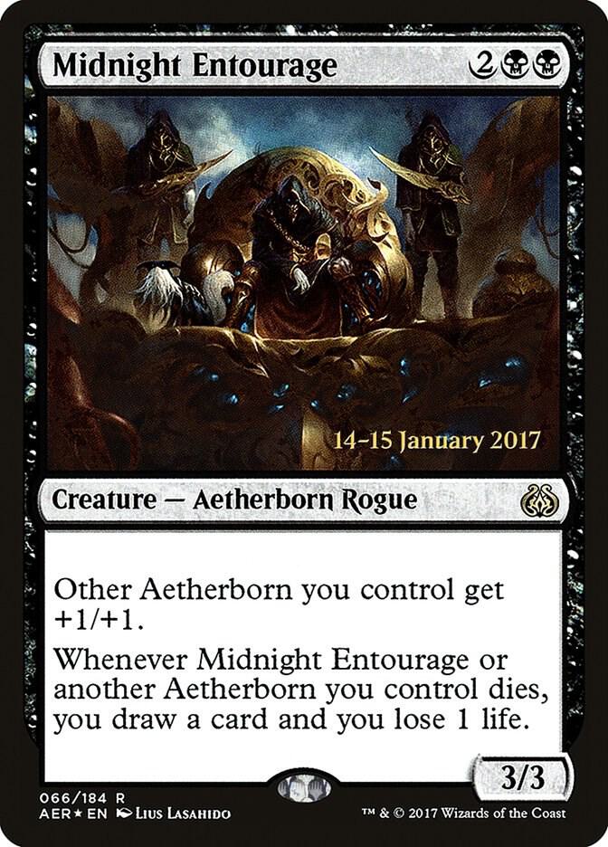 Midnight Entourage 66s/65 (Prerelease Cards)  - Foil | Good Games Modbury