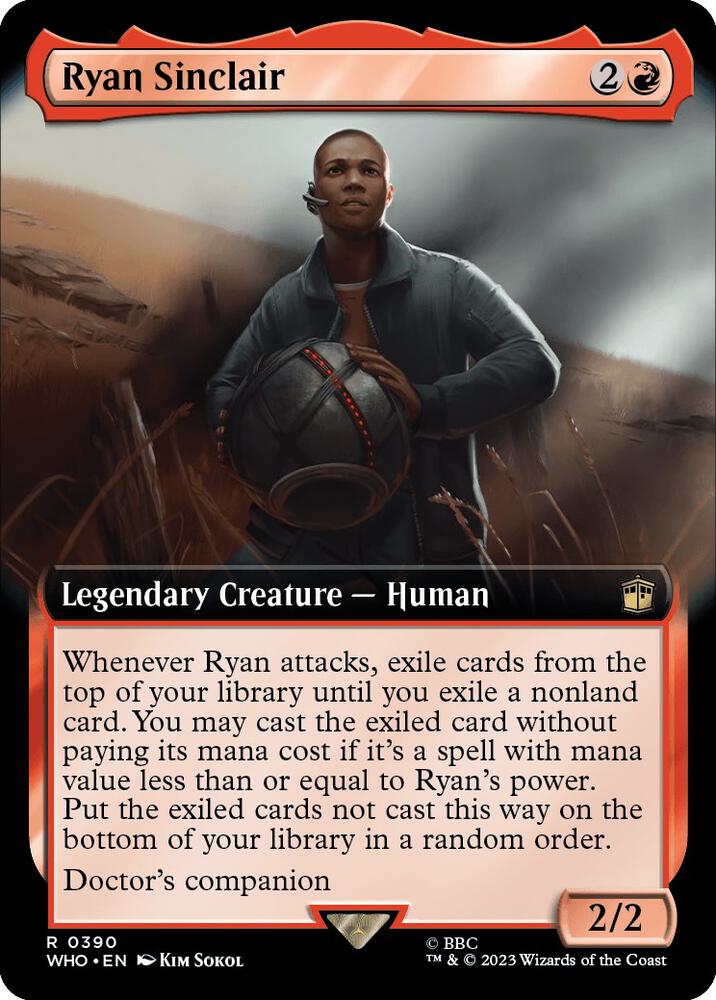 Ryan Sinclair 390/331 (Universes Beyond: Doctor Who)  - Extended Art Foil | Good Games Modbury