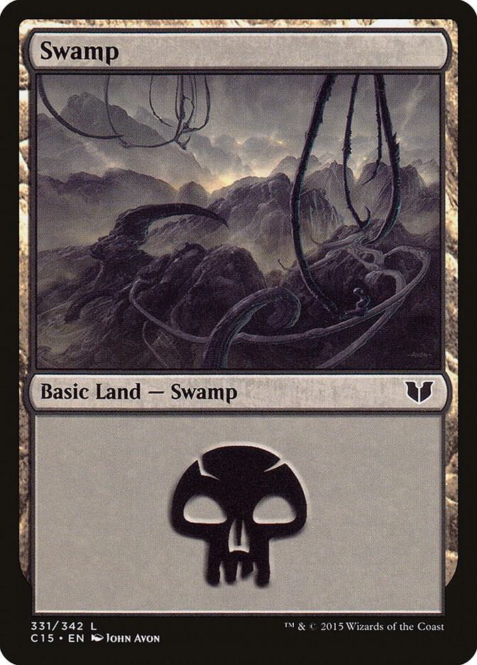Swamp 331/342 (Commander 2015)  | Good Games Modbury