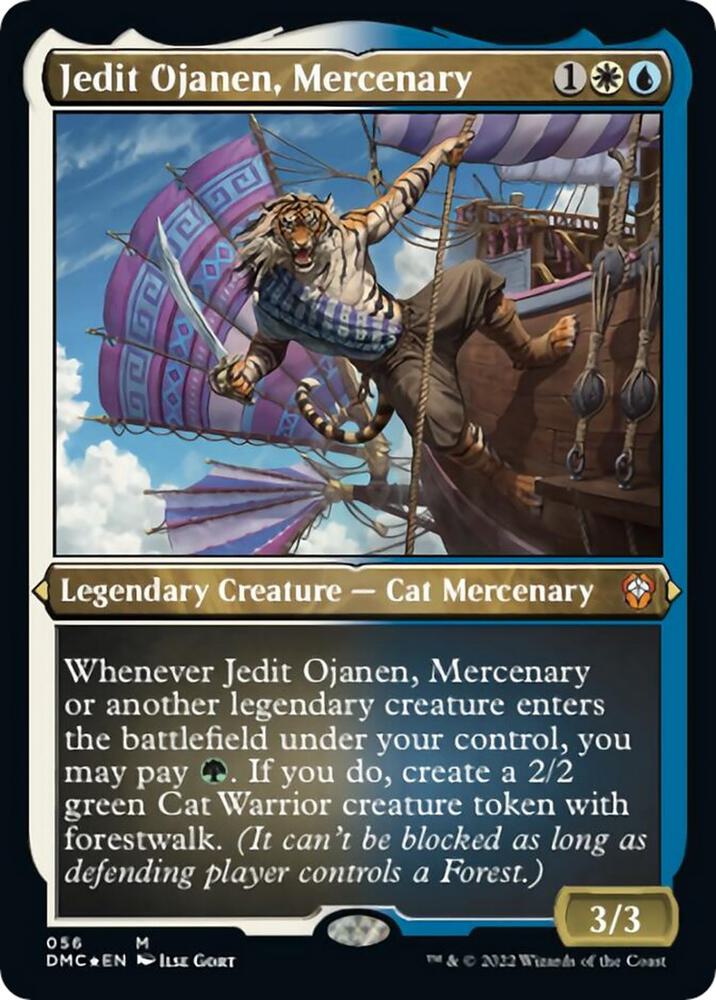 Jedit Ojanen Mercenary Foil Etched 56 (Commander: Dominaria United)  - Foil | Good Games Modbury