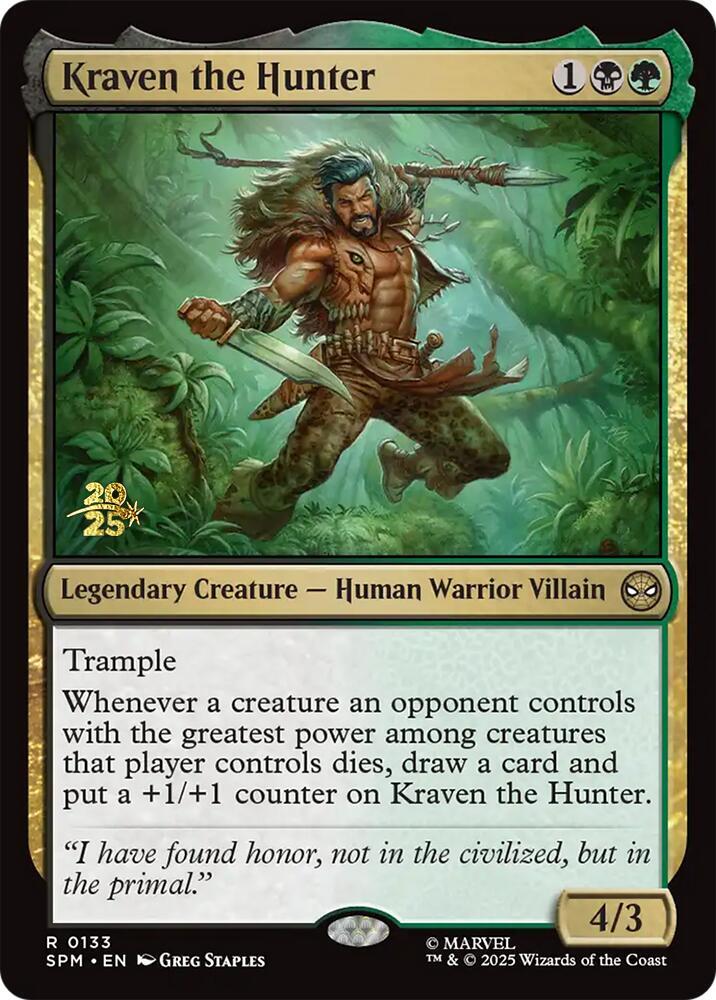 Kraven the Hunter 133s/73 (Prerelease Cards)  - Foil | Good Games Modbury